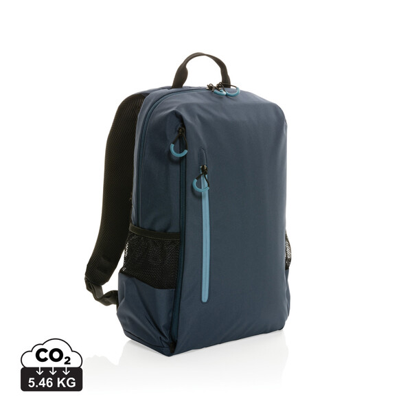 Impact AWARE™ Lima 15.6" RFID laptoprugzak - Donkerblauw / Blauw