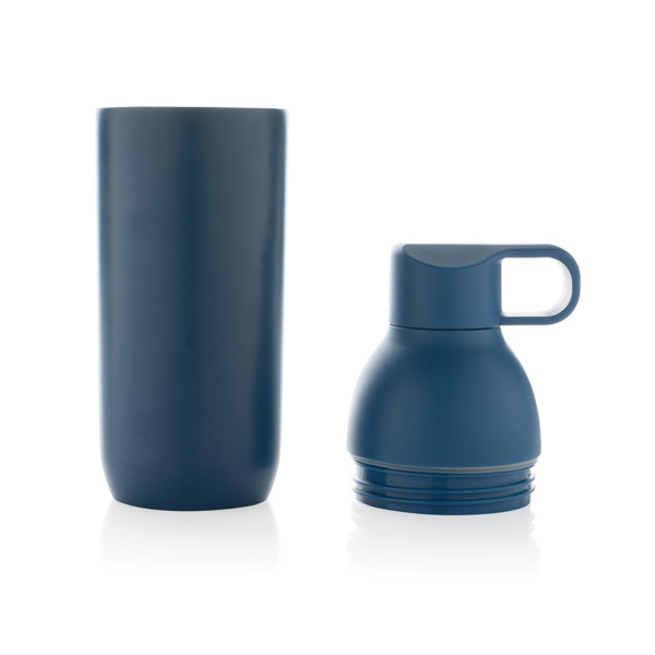 Bouteille iso 540ml en acier inoxydable recyclée Flow RCS - Bleu