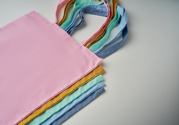 Shopper in cotone 140gr Cottonel Colour + - Rosa Baby