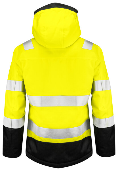 6449 PADDED JACKET  HI VIZ Yellow/Black 3XL