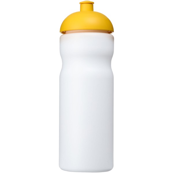 Bidon Baseline® Plus o pojemności 650 ml z wypukłym wieczkiem - Biały / Żółty
