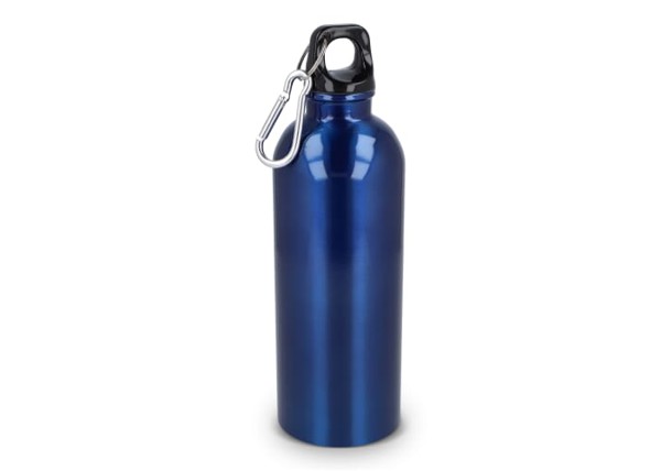 Bouteille à simple paroi en acier inoxydable recyclé, 500 ml - Bleu