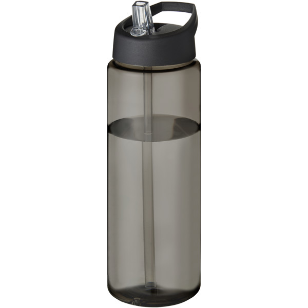 H2O Active® Eco Vibe 850 ml spout lid sport bottle - Charcoal / Black