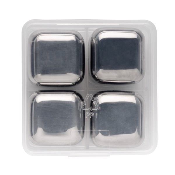 XD - Re-usable stainless steel ice cubes 4pc