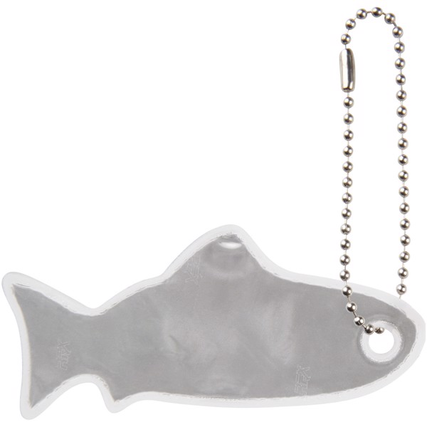 Reflective hanger fish - White