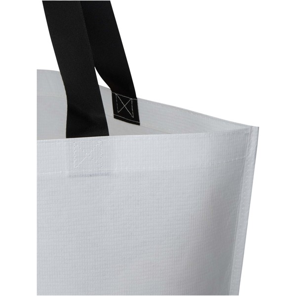 Duo GRS gerecycleerde dubbelgelamineerde oversized draagtas 30L - Wit