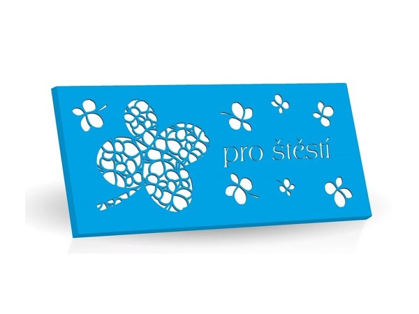 Horká čokoláda 60 % (modrý laser) - Pre šťastie