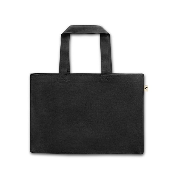 CAMDEN. Taška z bavlny (50 %), recyklované bavlny (30 %) a polyesteru (20% rPET) (280 g/m²) - Černá