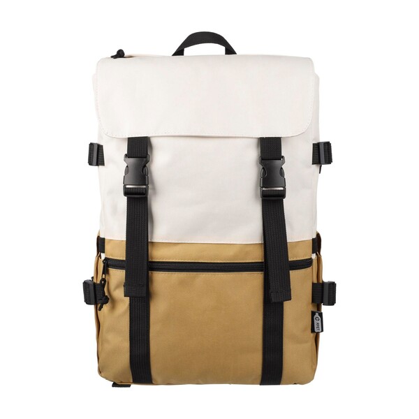 Mochila Vayo 2-tone | Reciclada | Portátil 15" | 11 l - caqui