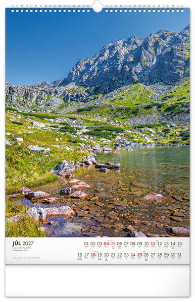 Notique Nástenný Kalendár Tatry 2027, 33 x 46 cm