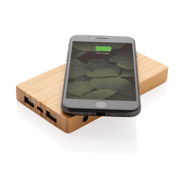 XD - Bamboo 4.000 mAh wireless 5W Powerbank