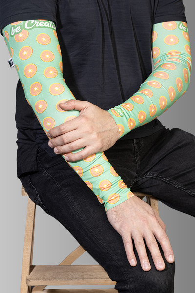 Návleky na ruky z RPET na zákazku CreaLimb - White / M