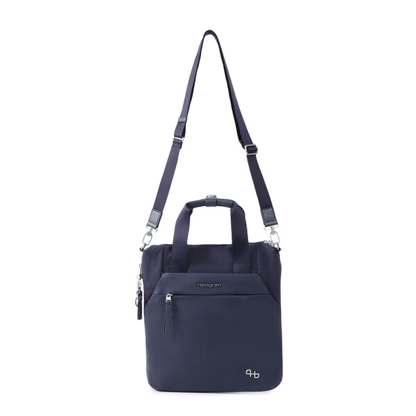 ROKU | Geantă tote verticală Exp 13" + RFID - Hedgren - Peacot Blue