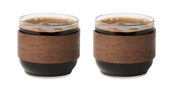 Coffee glass set walnut grip Bogota Set