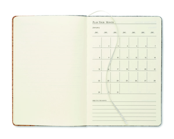 Notebook in sughero A5 RPET Corkbook - Grigio