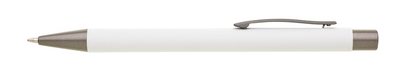 Cageri Soft Economy_Shine Metal Ballpoint Pen - White