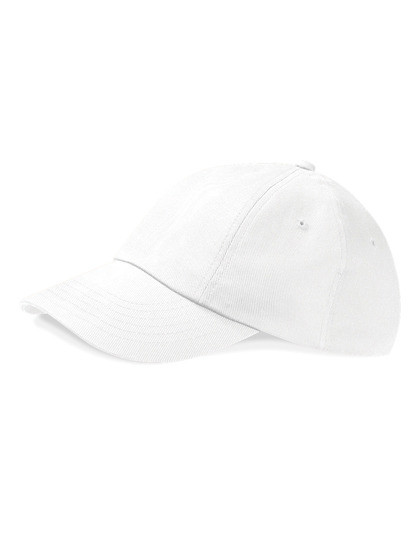 Low Profile Heavy Cotton Drill Cap - White / One Size