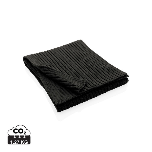 Impact AWARE™ pleteni šal s Polylana® vlaknom 180 x 25 cm - Crna