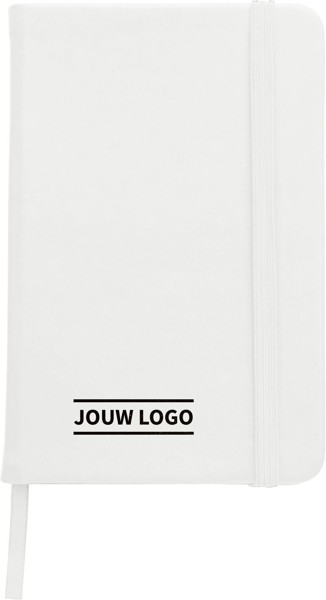 Notitieboek Dita | Gerecycled PU | A6 | Gelinieerd - wit