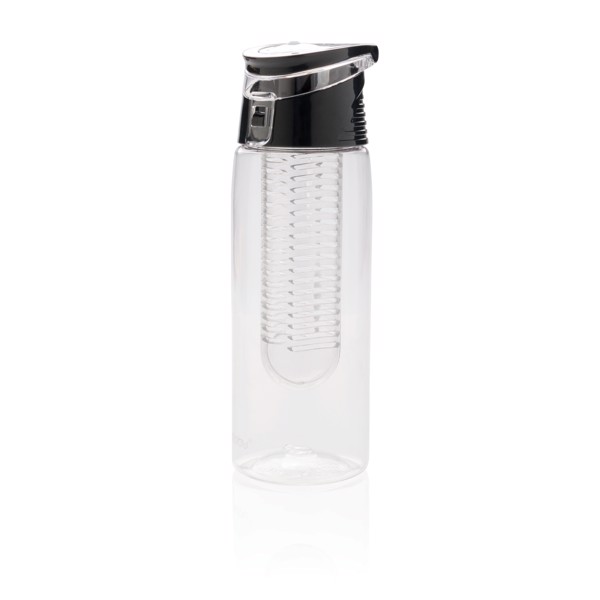 XD Collection infuser bottle, 700 ml, tritan - Transparent / Grey