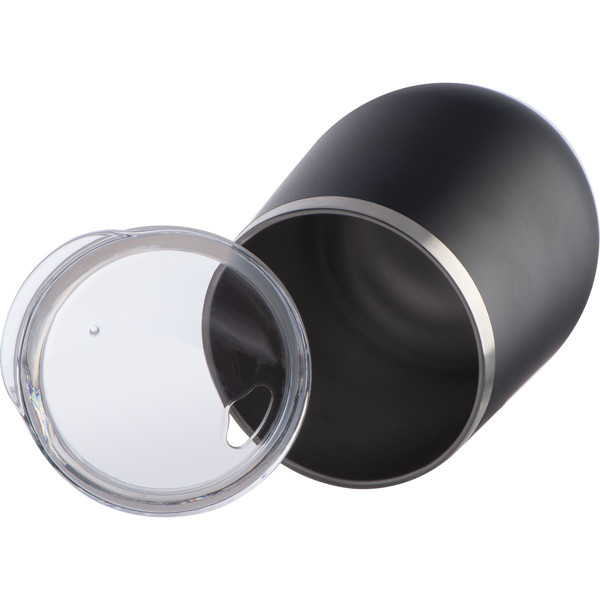 Double walled vacuum mug MATTHEW - Black
