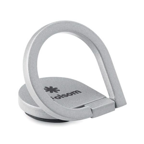 Drop Ring phone holder, zinc alloy, 30 mm - Silver
