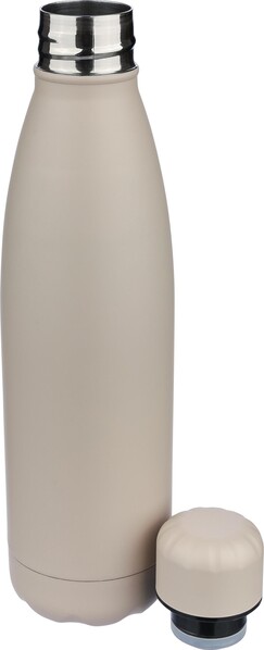 Recycled double-walled drinking bottle 500 ml Sunny - beige