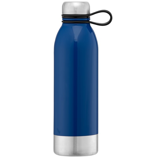 Sydney - Bouteille de sport en acier inoxydable de 740 ml - Bleu roi / Laser