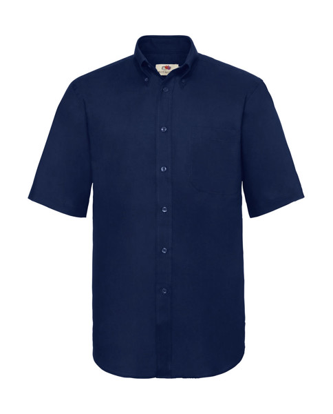 Oxford Shirt Short Sleeve - Black / S