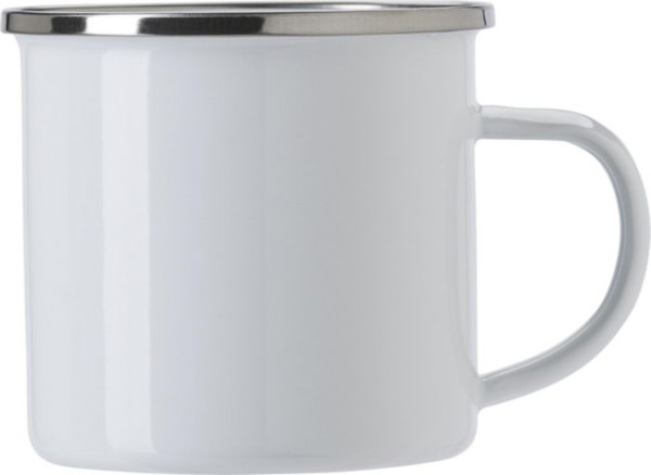Caneca esmaltada (350 ml) Jamaal - White