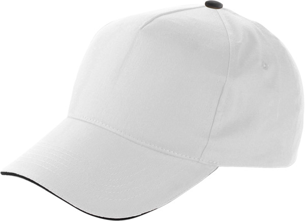 Casquette sandwich en coton Beau - White