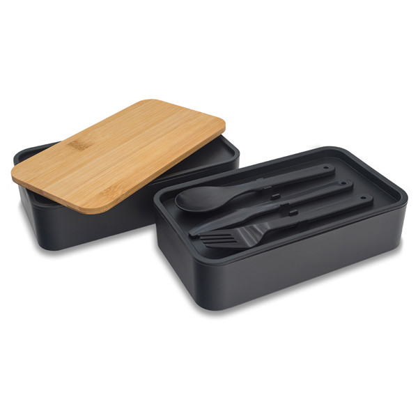 1000 ml Victor double lunch box - Black