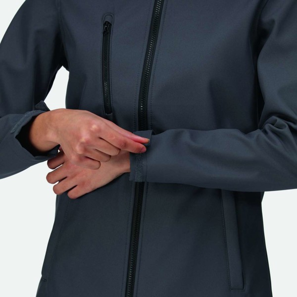 Women's Ablaze 3 Layer Printable Softshell Jacket - Black / Black / 10 (S)
