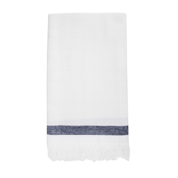 Fouta coton recyclé/Seaqual 150g SEACHIC - bleu marine