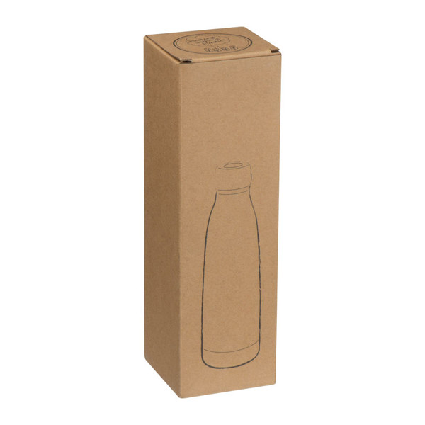 Stainless Steel Bottle with Wooden Look Tampa 500