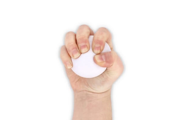 Balle anti-stress Ø 6cm - Blanc