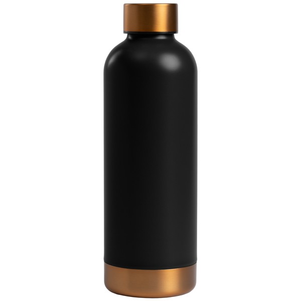 Astrid - 530 ml Double Wall Stainless Steel Bottle - Black / 4 Colour inkjet