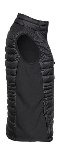 Ladies Crossover Bodywarmer - Black / Black / S