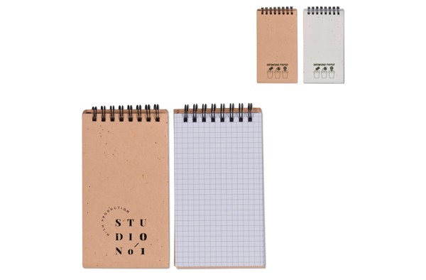 Seed paper adhesive notes set - White