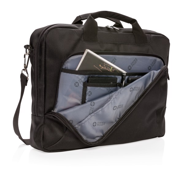 Swiss Peak laptop bag 15.6in, 1680D polyester