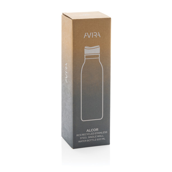 Avira Alcor RCS Re-steel single wall water bottle 600 ML - White