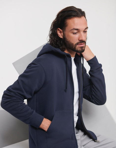 Men's Authentic Zipped Hood - White / S