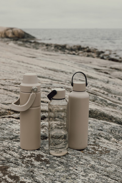 VINGA Termo fľaša Baltimore 600 ml z RCS recykl. ocele - Greige