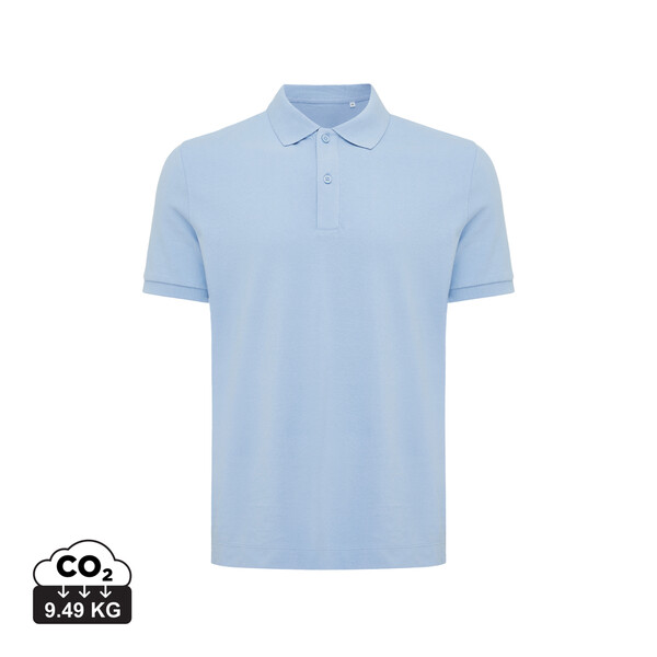 Polo tričko IQONIQ Yosemite z recykl. bavlny - Sky Blue / XXS