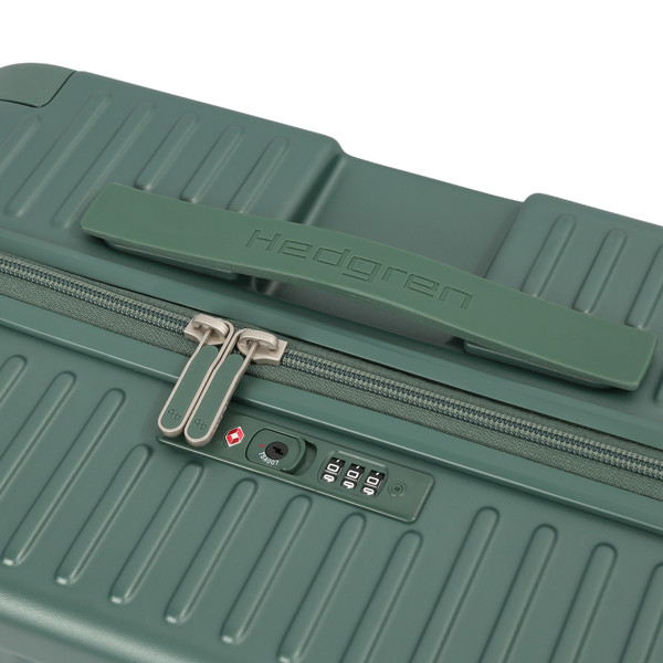 YUNO S | Troler cabină 55 cm (IATA) + TSA - Hedgren - Duck Green