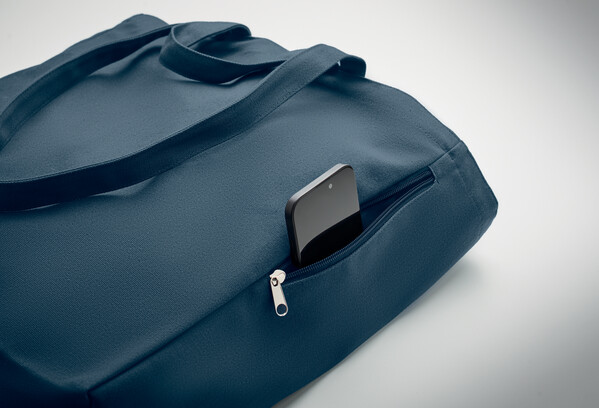 Sac shopping en coton recyclé Gave Colour - Bleu