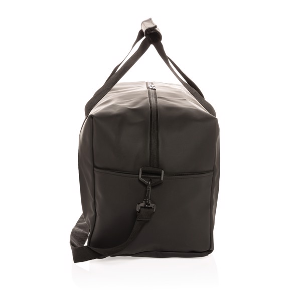 Smooth PU weekend duffle - Black