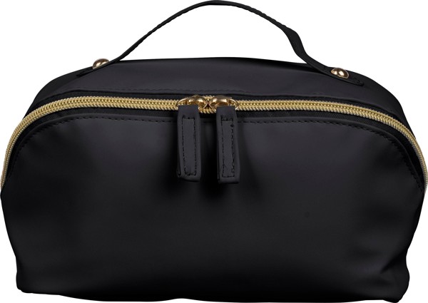 Recycled PU toilet bag Alon - Black