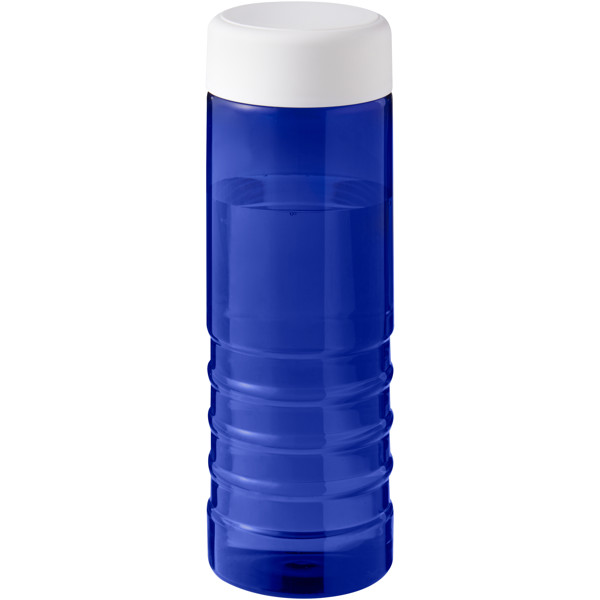 Bouteille de sport H2O Active® Eco Treble de 750 ml avec couvercle vissé - Bleu / Blanc