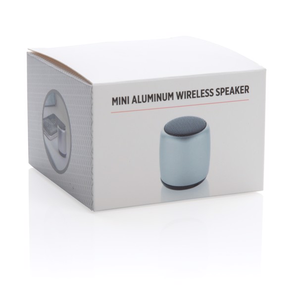 Mini aluminium wireless speaker - Silver